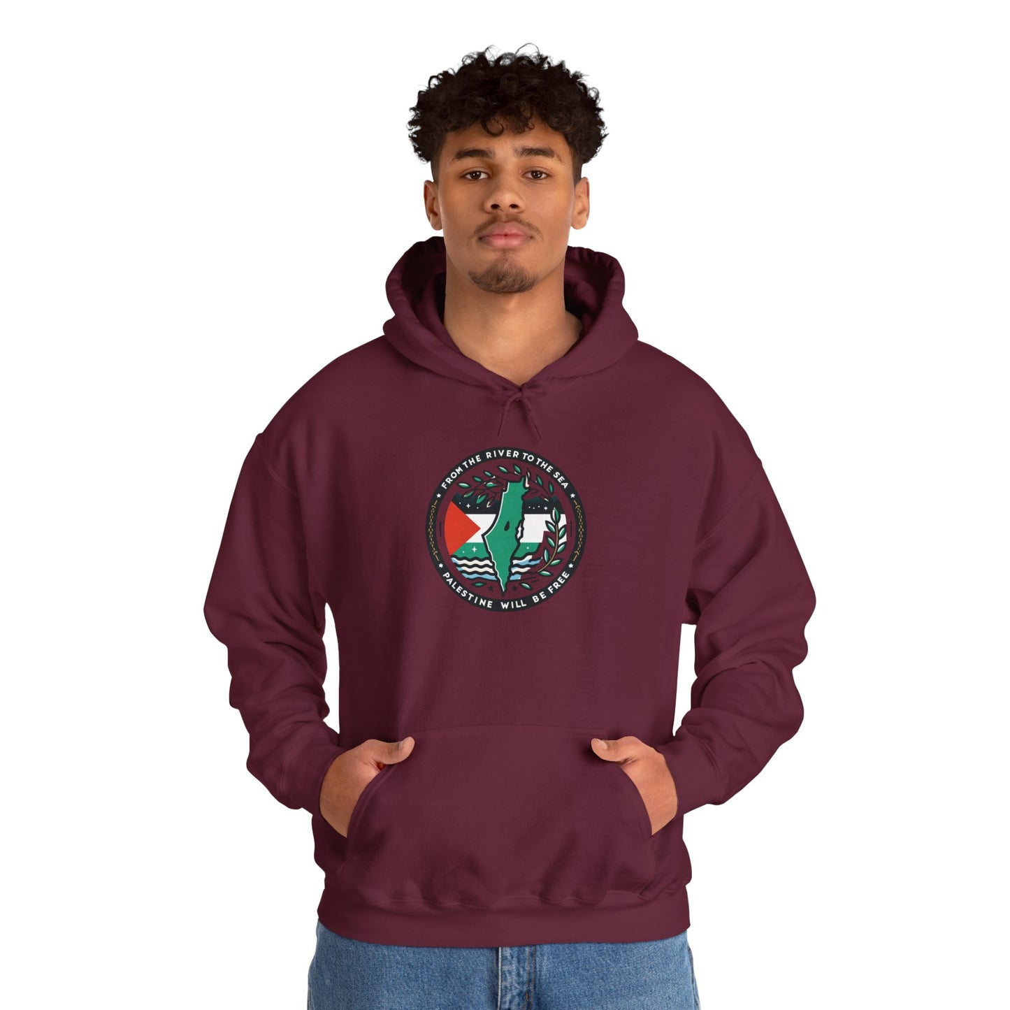 Olive Branch Outfits Logo Hoodie | Palestine Solidarity Apparel