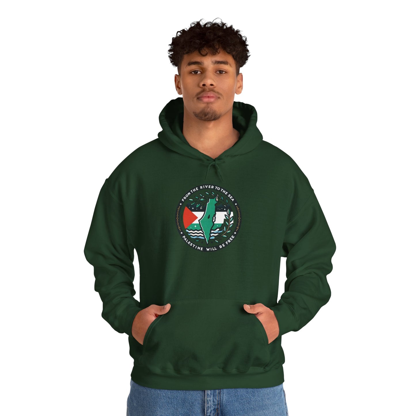 Olive Branch Outfits Logo Hoodie | Palestine Solidarity Apparel