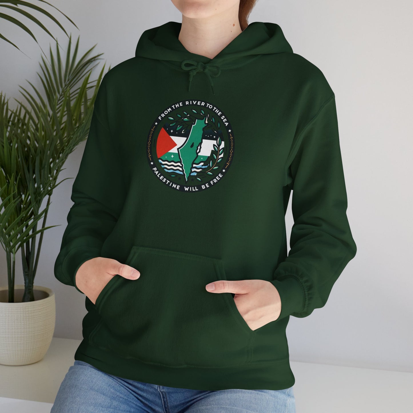 Olive Branch Outfits Logo Hoodie | Palestine Solidarity Apparel