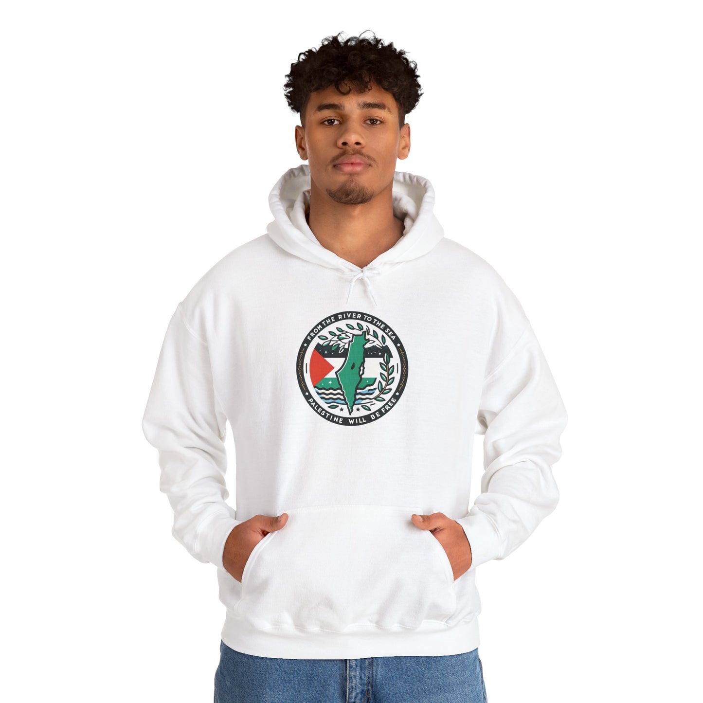 Olive Branch Outfits Logo Hoodie | Palestine Solidarity Apparel