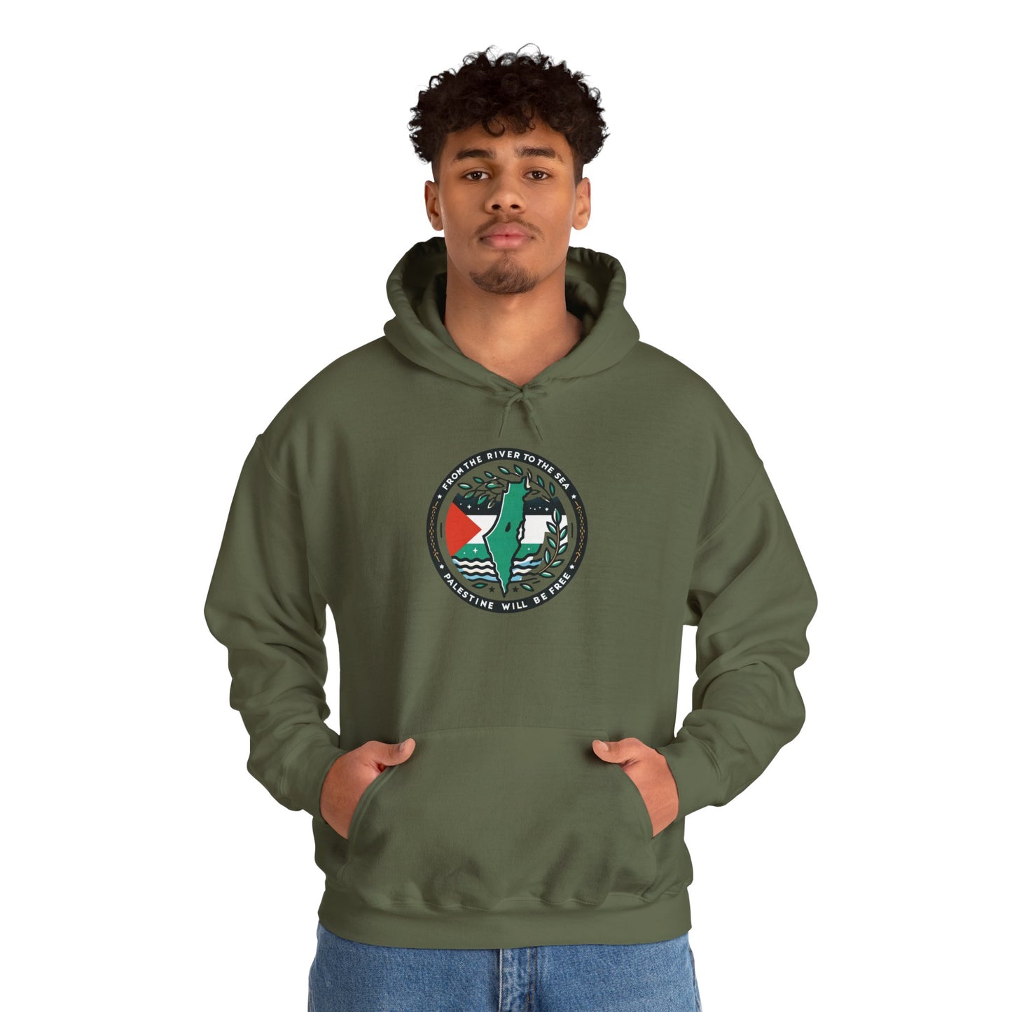 Olive Branch Outfits Logo Hoodie | Palestine Solidarity Apparel