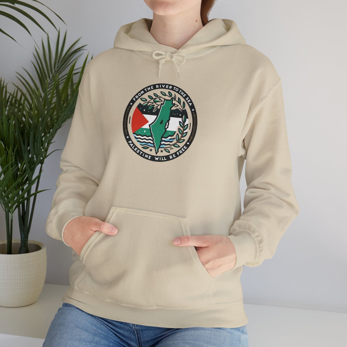 Olive Branch Outfits Logo Hoodie | Palestine Solidarity Apparel